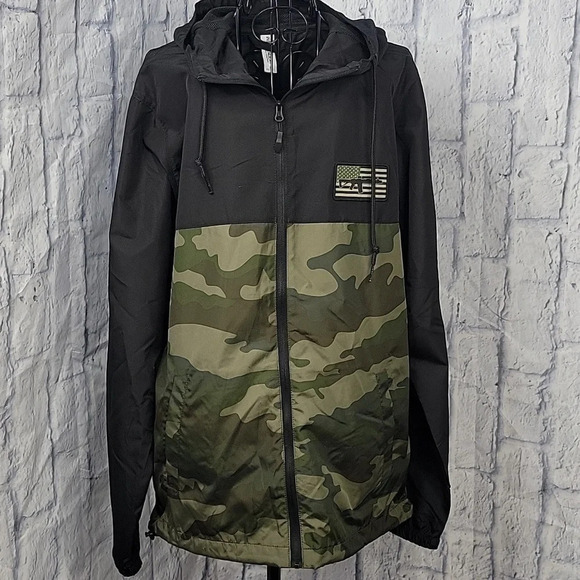 INDEPENDENT TRADING CO. Men's Camouflaged Hoodie Hunting Jacket Small - Picture 5 of 9